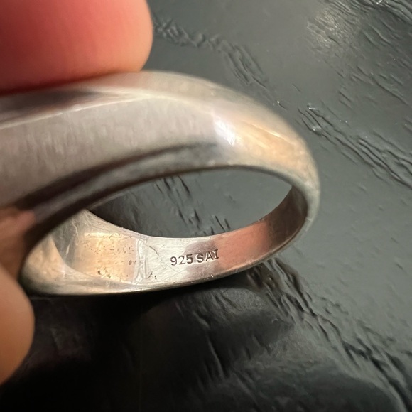 925 ring with large tourmaline gem - Picture 2 of 5